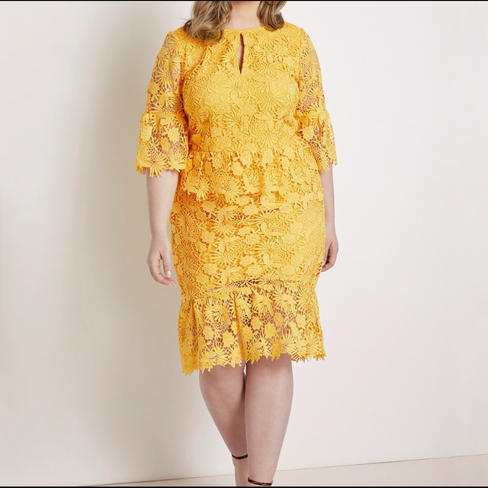 Lace Fit and Flair Dress